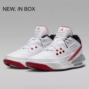 Nike Jordan Max Aura 5 Shoes 'White/Varsity Red' (DZ4353-101) Men’s 10.5